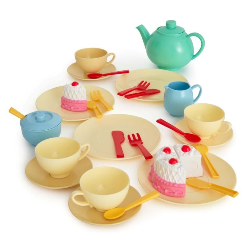 Casdon - Tea Set 33-Piece, Teapot, Cups, Cake And More