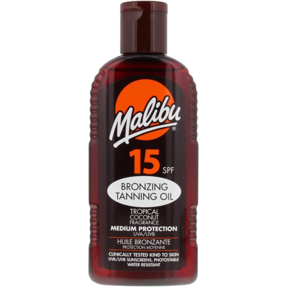 Malibu - SPF 15 Bronzing Tanning Oil With Coconut 200ml