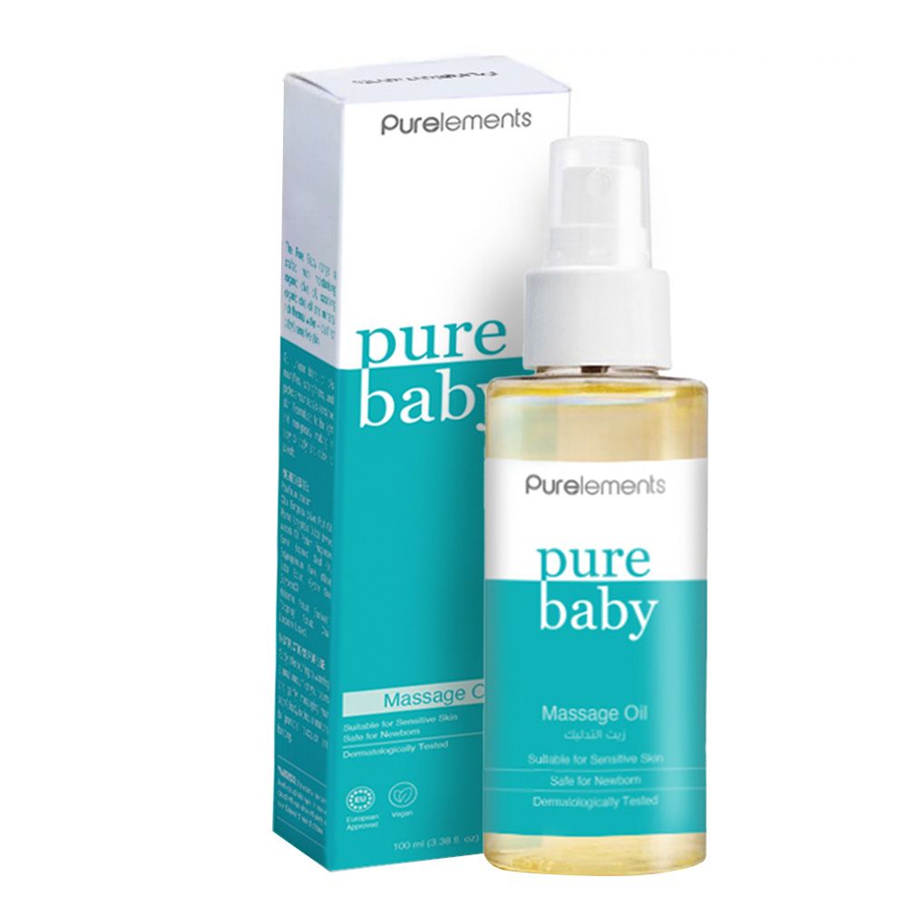 بيور ايلمينتس - زيت تدليك مغذي للأطفال باللوز والشيا - 100 مل