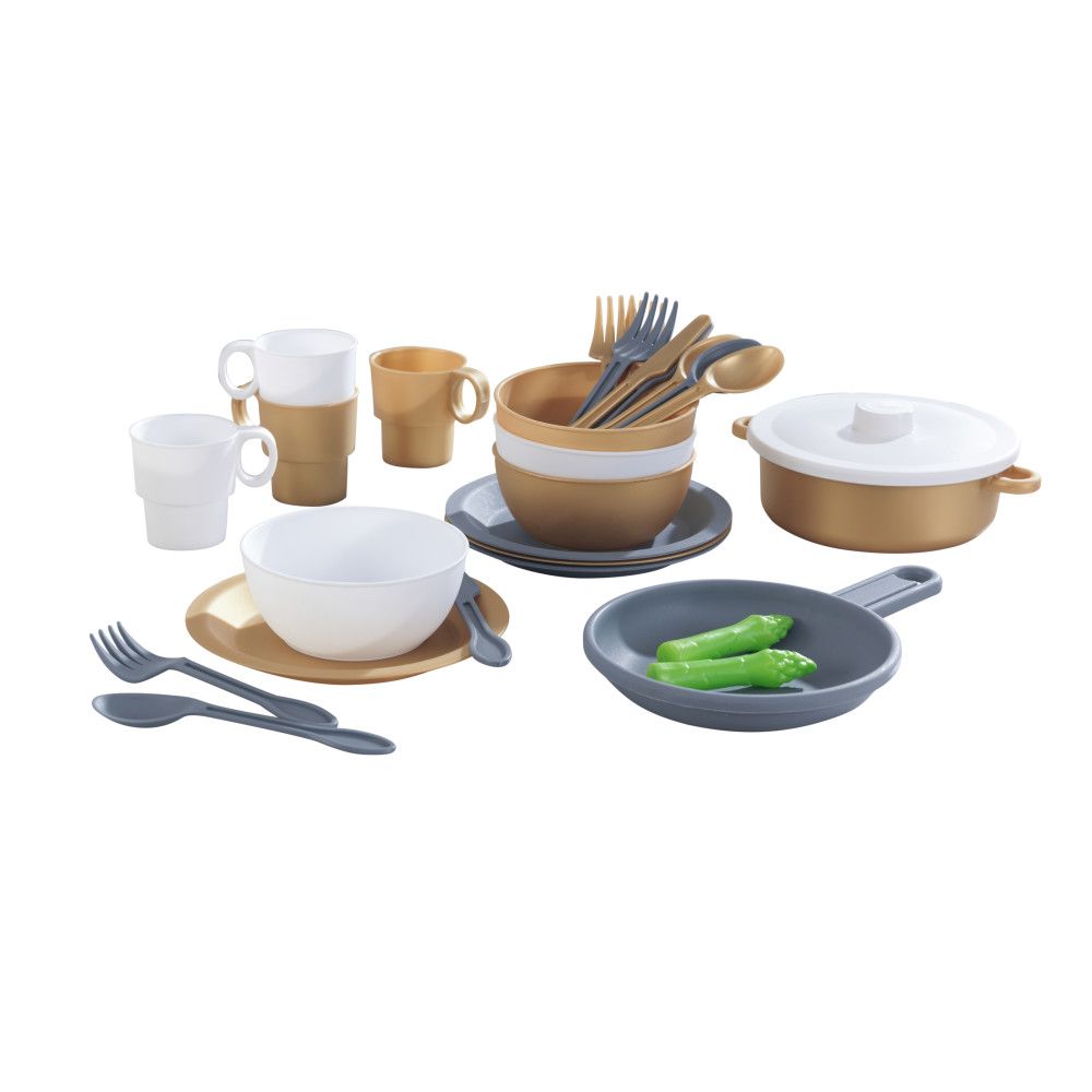 Kidkraft - Modern Metallic Cookware Set - 27pcs