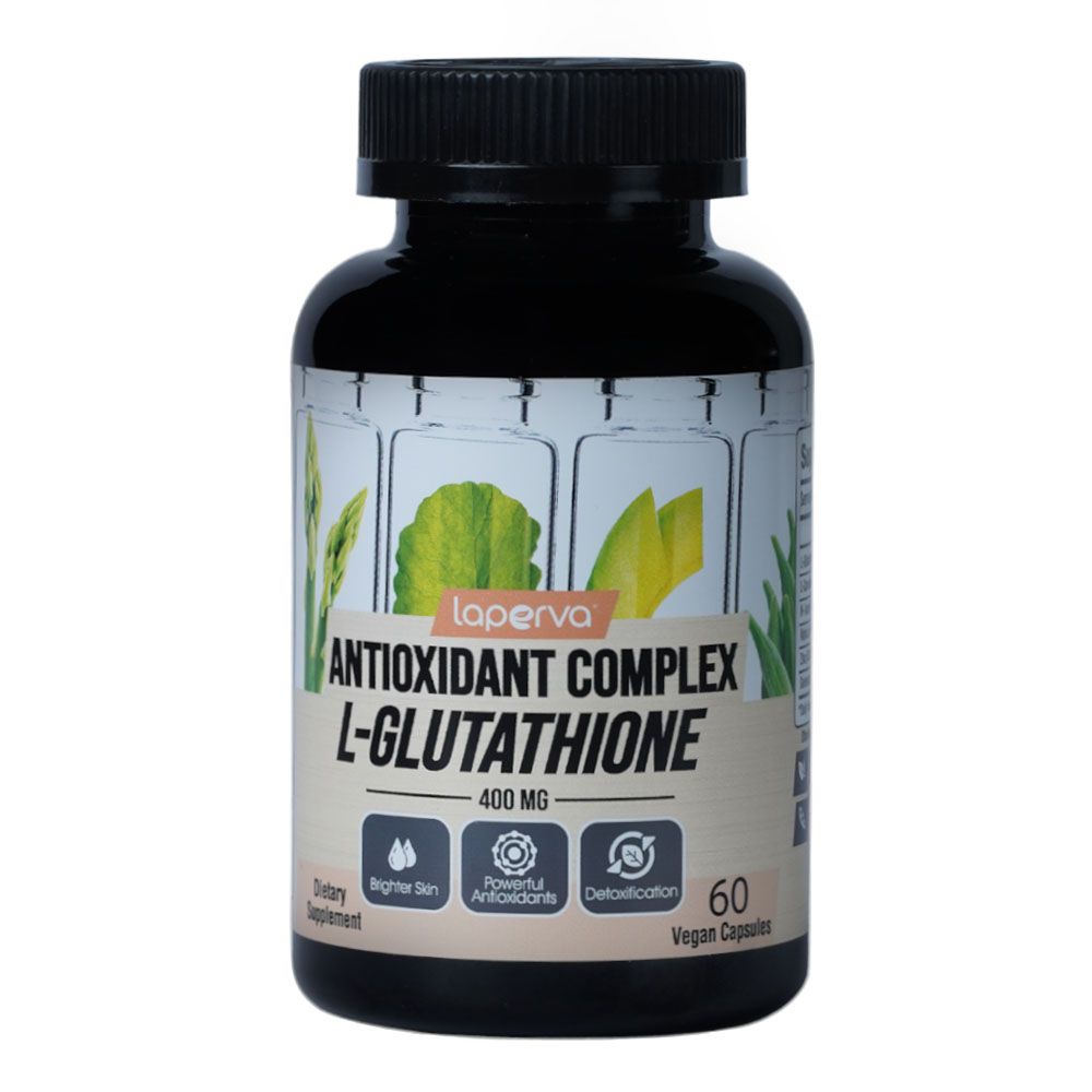 لابيرفا - كبسولات نباتية مضادة للأكسدة L الجلوتاثيون - 400 ملجم - 60 كبسولة