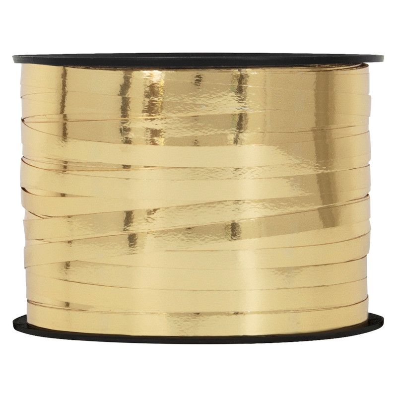 Unique - Metallic Curling Ribbon - Light Gold - 228.6 m