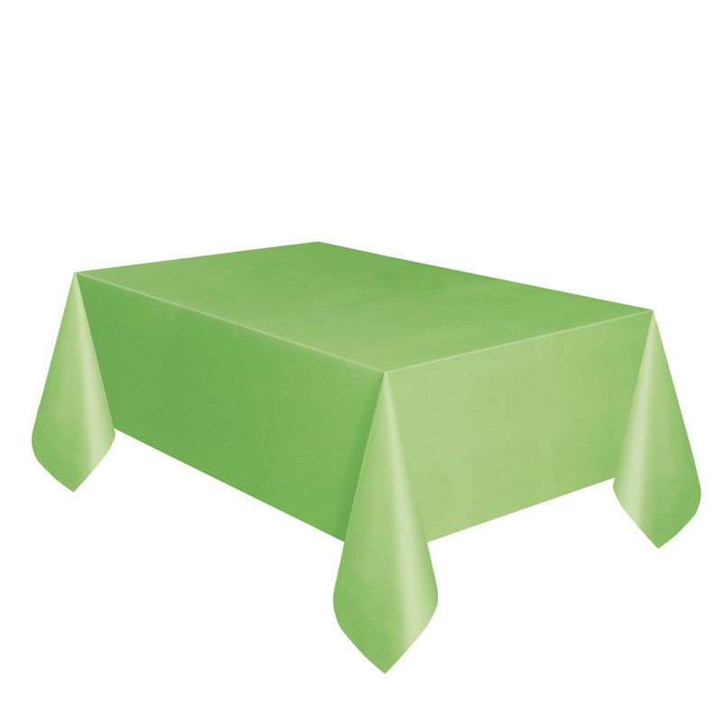 Unique - Plastic Table Cover - Lime Green - 137x274 cm