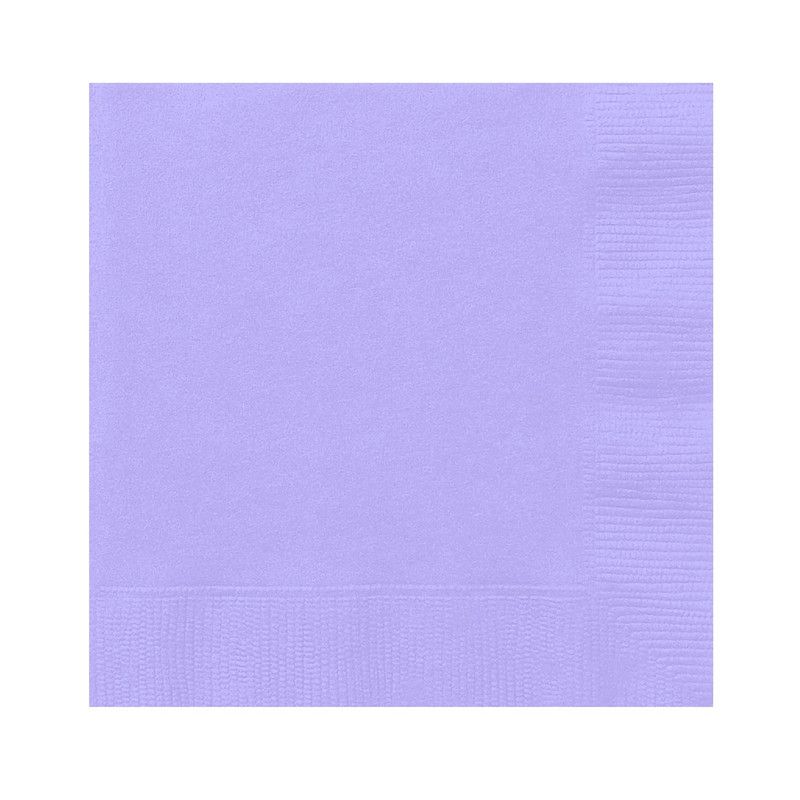 Unique - Beverage Napkins - Lavender - 20 Pcs