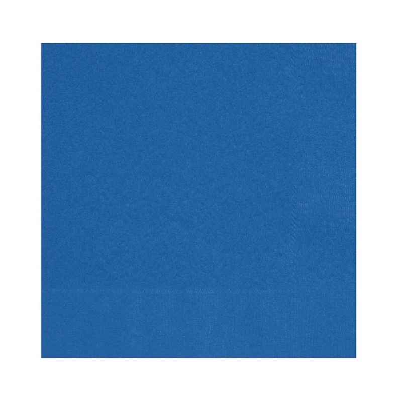 Unique - Beverage Napkins - Royal Blue - 20 Pcs