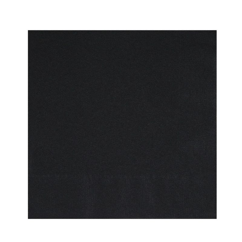 Unique - Beverage Napkins - Midnight Black - 20 Pcs