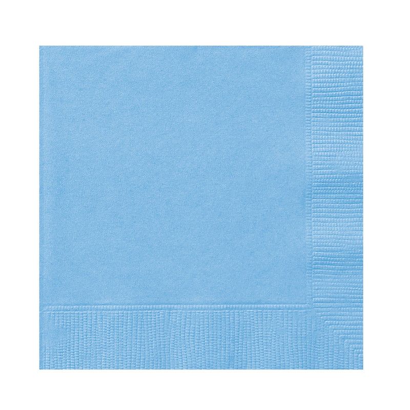 Unique - Lunch Napkins - Powder Blue - 20 Pcs
