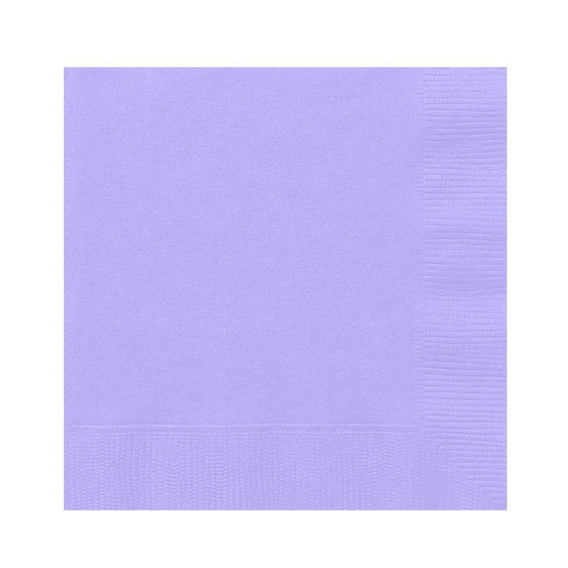 Unique - Lunch Napkins - Lavender - 20 Pcs