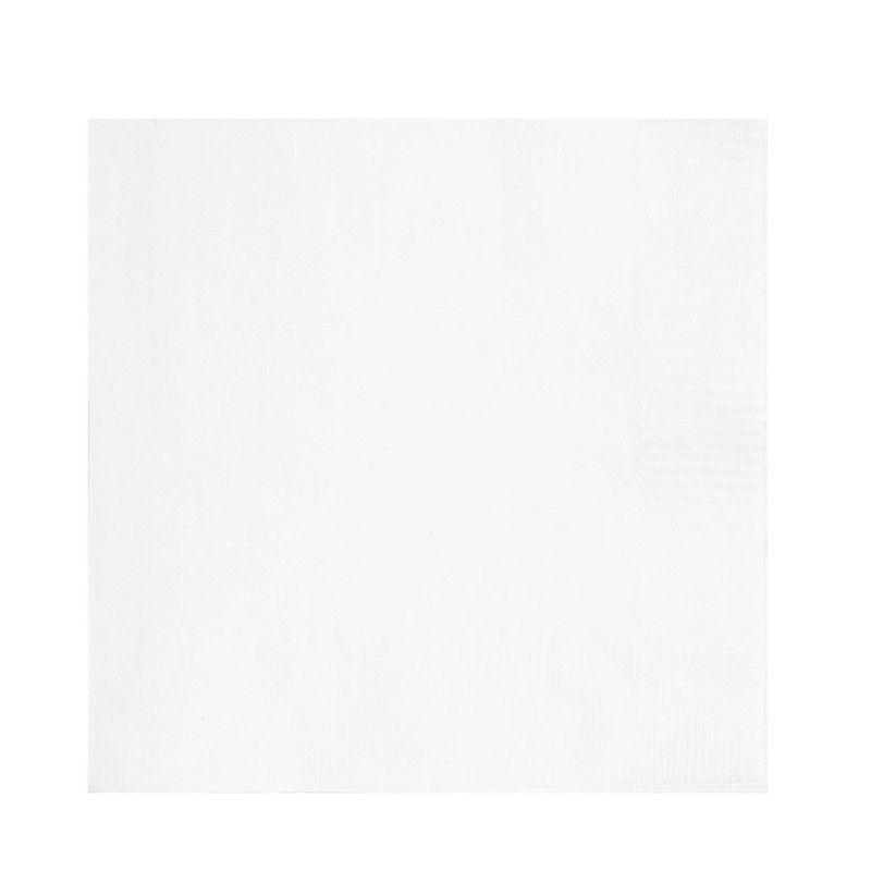 Unique - Lunch Napkins - Bright White - 20 Pcs