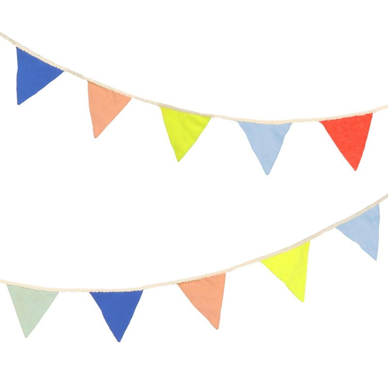 Meri Meri - Knitted Flag Garland - Multicolor - 3.4 m