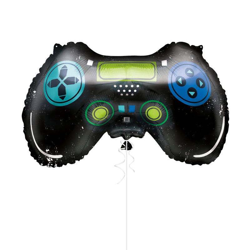 Unique - Giant Game Controller Foil Balloon - Multicolor - 58.4 cm