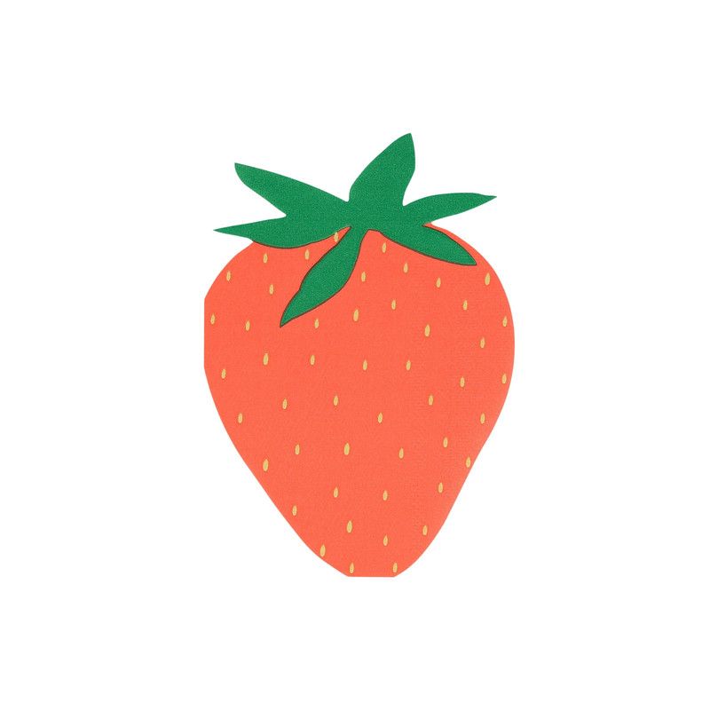 Meri Meri - Strawberry Napkins - 16 Pcs