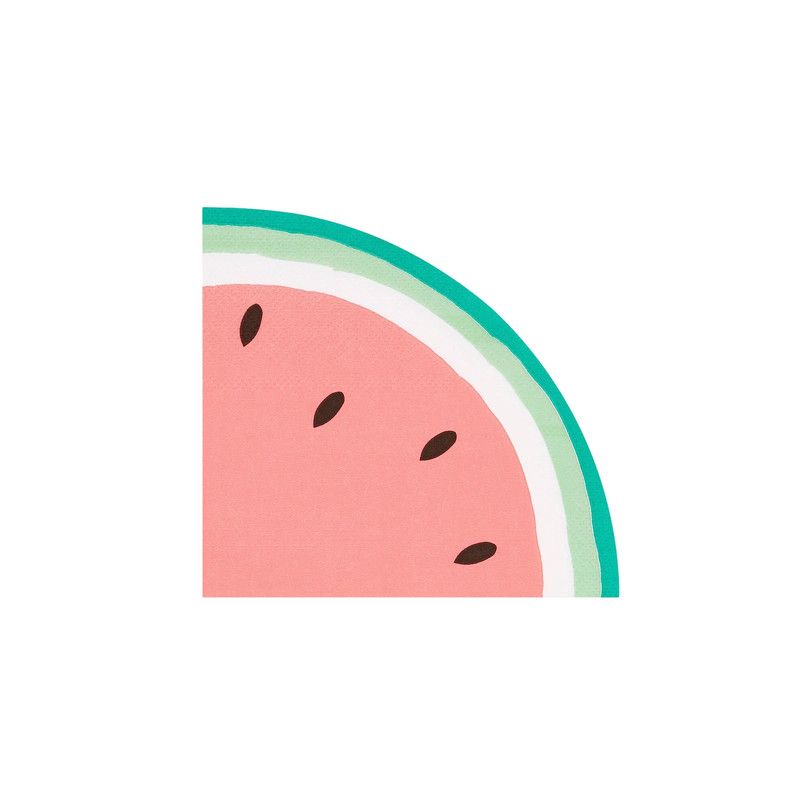 Meri Meri - Watermelon Slice Napkins - 16 Pcs