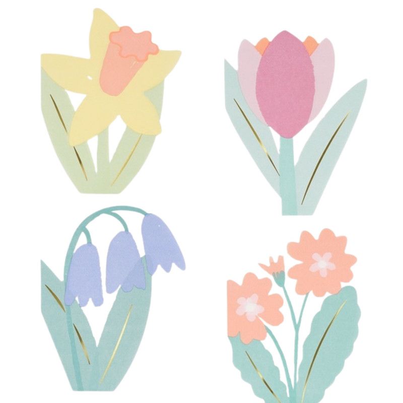 Meri Meri - Spring Flower Napkins - 16 Pcs
