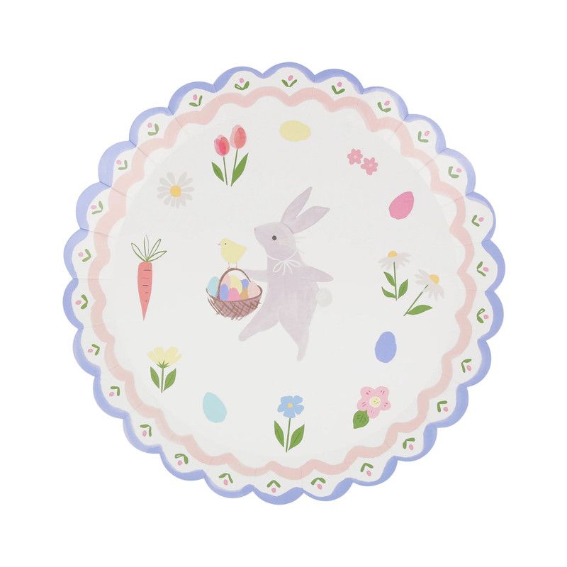 Meri Meri - Easter Bunny Dinner Plates - Pack of 8 - 26.7 cm