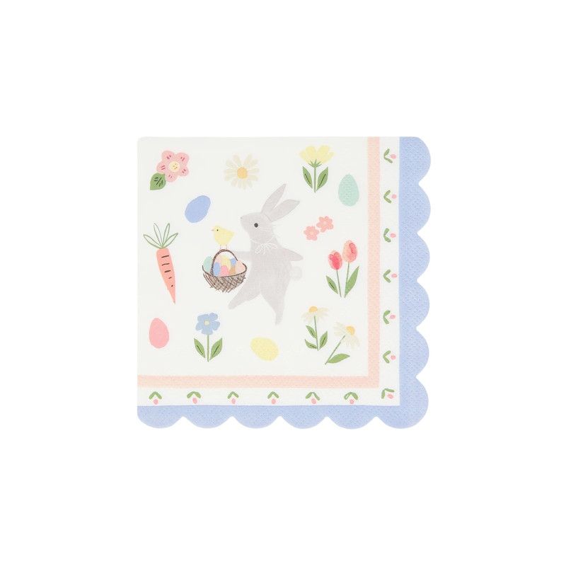 Meri Meri - Easter Bunny Napkins - 16 Pcs - Small