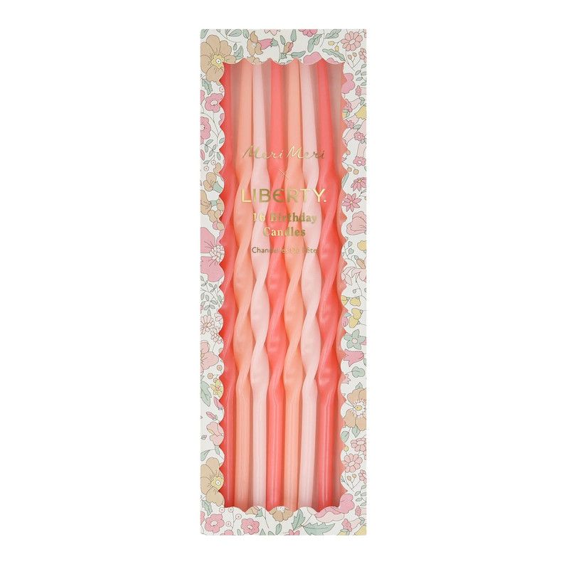 Meri Meri - X Liberty Wharfedale Party Candles - 16 Pcs - 17.8 cm