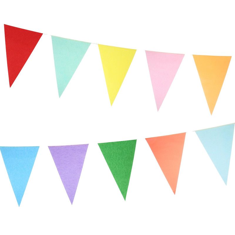 Meri Meri - Bright Tissue Flag Garlands - 3.7 m
