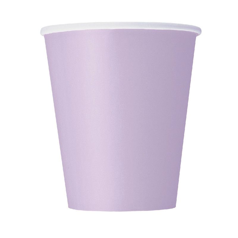 Unique - Party Cups - Lavender - 14 Pcs - 266 ml