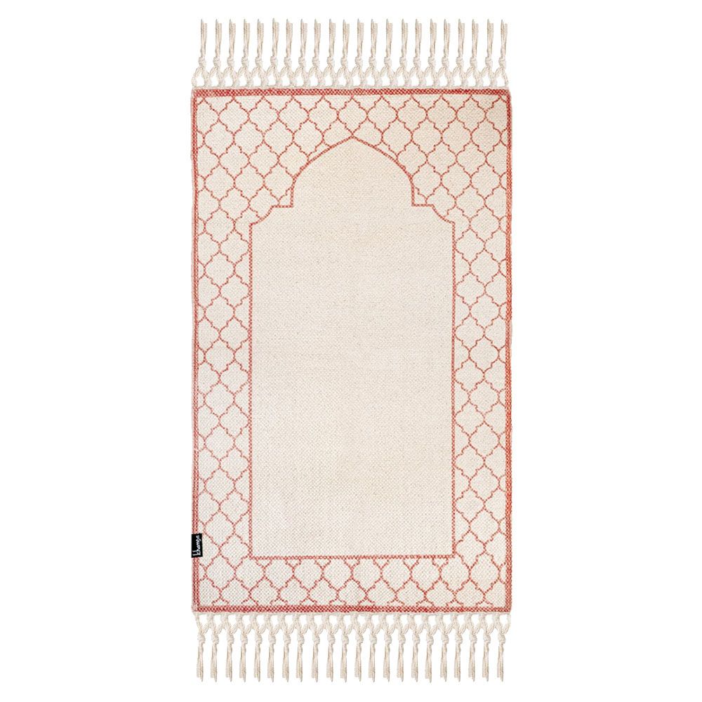 Khamsa - Arabic Style Zahri Prayer Mat For Children 100% Cotton - Pink