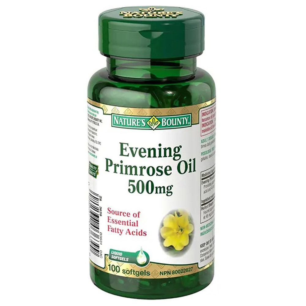 Natures Bounty - Evening Primrose Oil 500 Mg Softgels - 100 Pcs