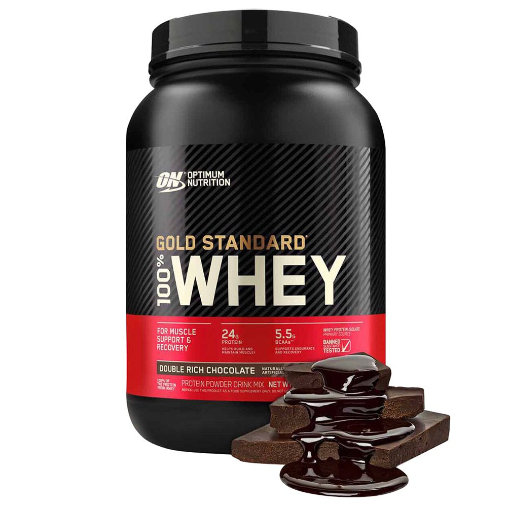 Optimum Nutrition - Whey Protein Powder - Double Rich Chocolate - 907 gm