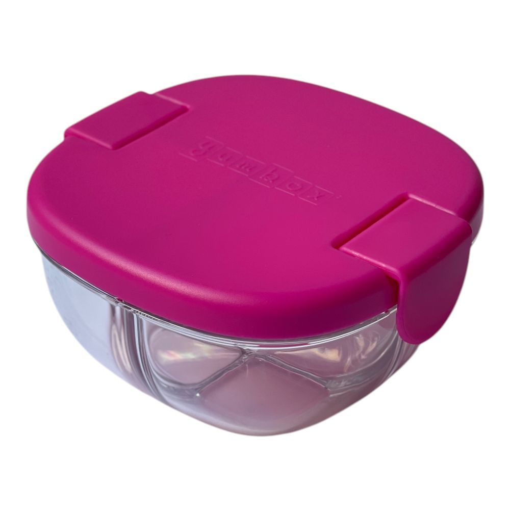 Yumbox - Snack Bowl Wiith 3 Compartments - Raspberry Pink