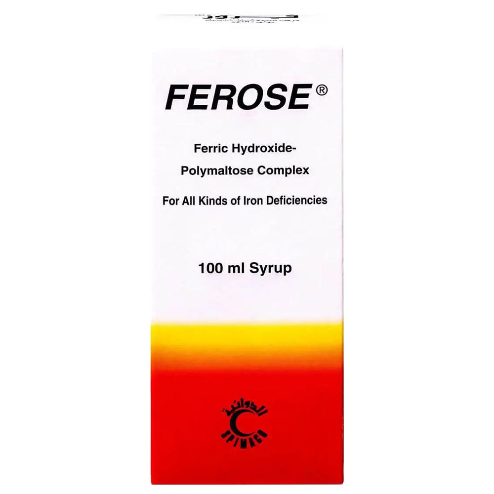 Ferose - Ferric Hydroxide 50 Mg Syrup - 100 ml