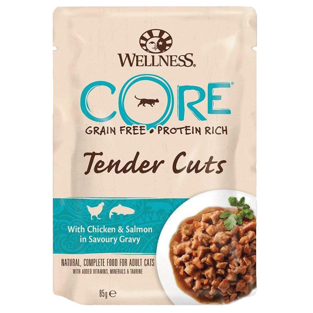 Wellness - Core Chicken And Salmon In Gravy Cat Food - 85 g - Pack of 8