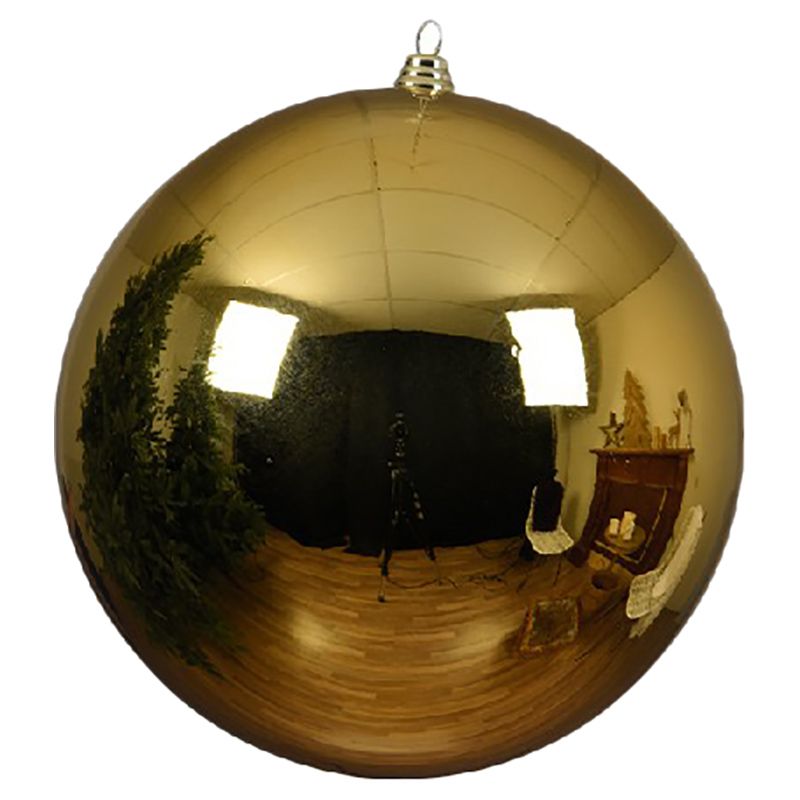 Kaemingk - Baubles Shatterproof Shiny - 40 cm - Light Gold