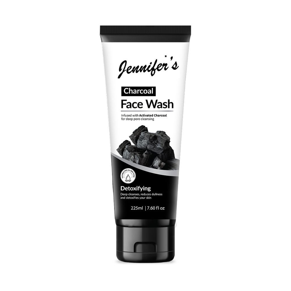 Jennifer's - Detoxifying Face Wash - Charcoal - 225 ml