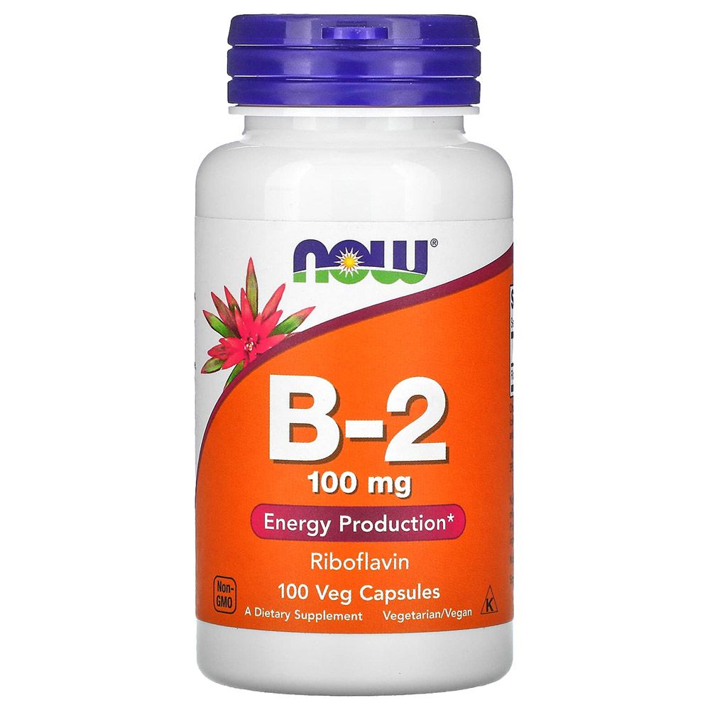 Now - Vitamin B-2 100mg Veg Capsules - 100's