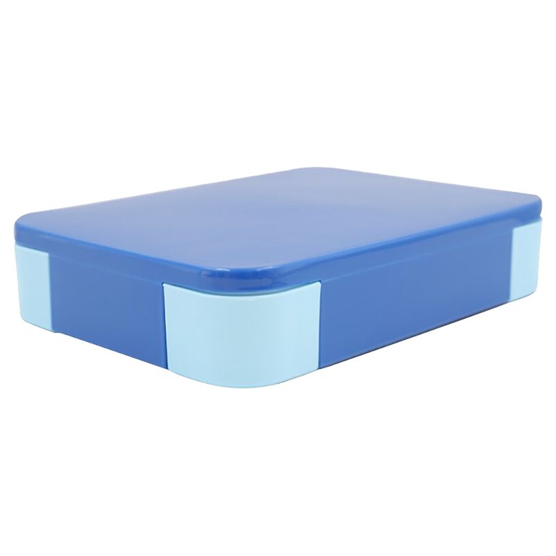 Little IA - 7-Compartment Bento Lunch Box With Cutlery - Blue