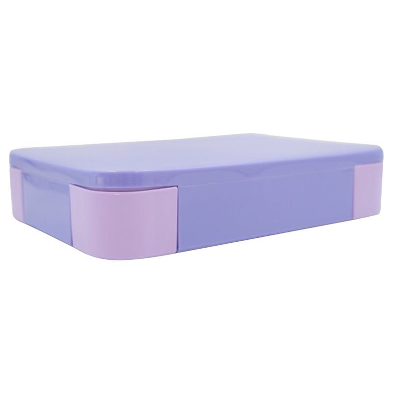 Little IA - 7-Compartment Bento Lunch Box With Cutlery - Lilac