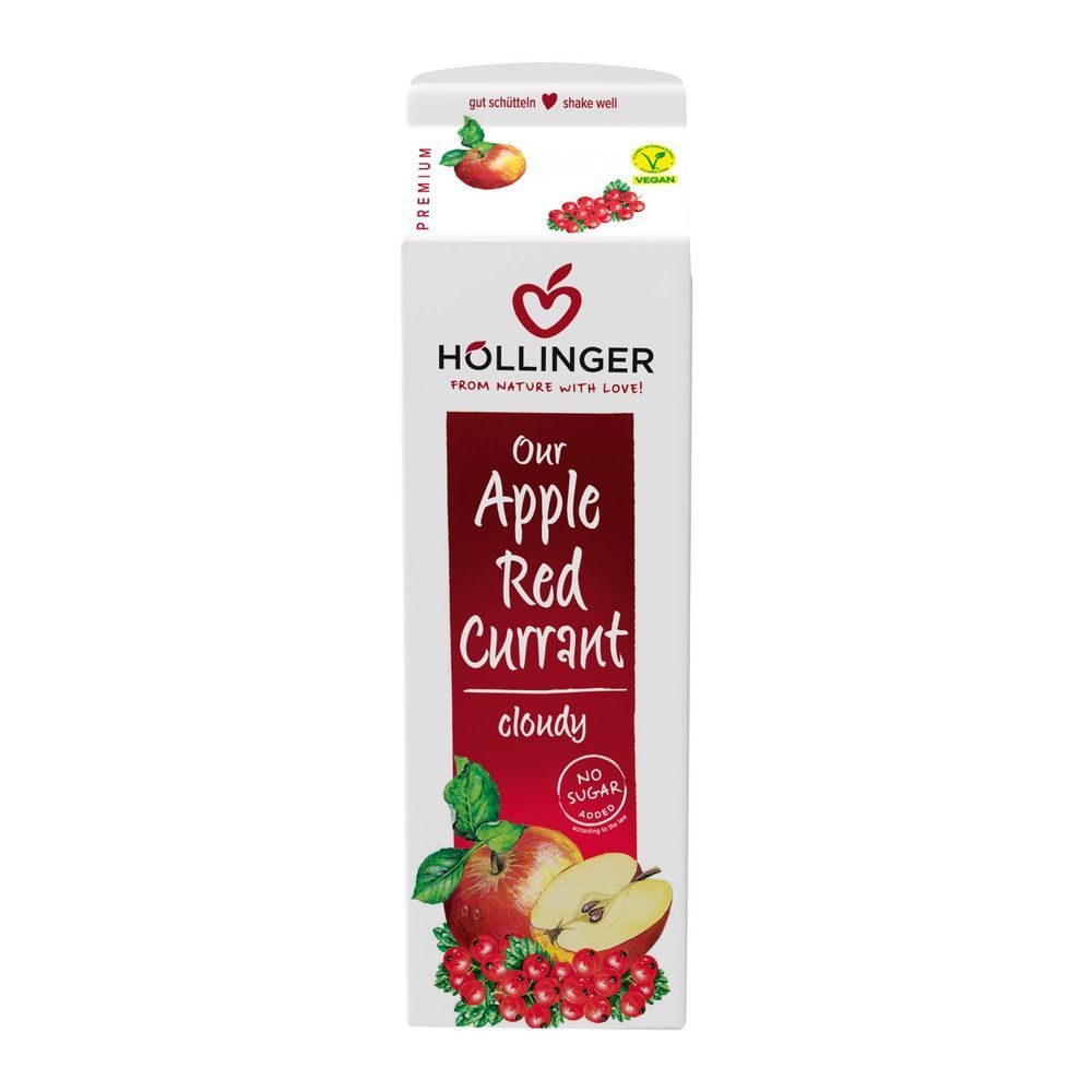 Hollinger - No Added Sugar Apple Red Currant Juice - 1 L