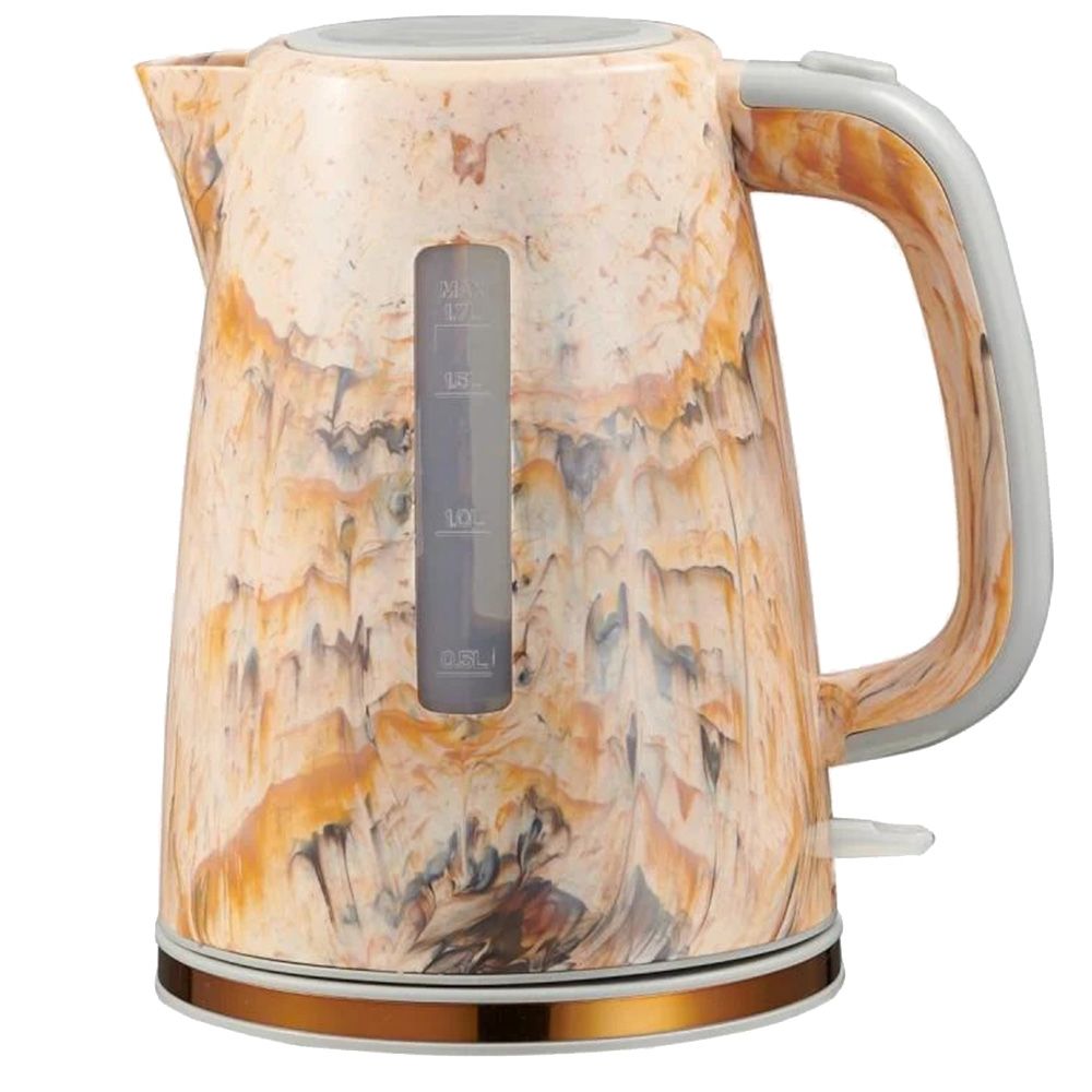 كولين - غلاية كهربائية تأثير رخامي - برتقالي - 1.7 لتر - 2200 واط