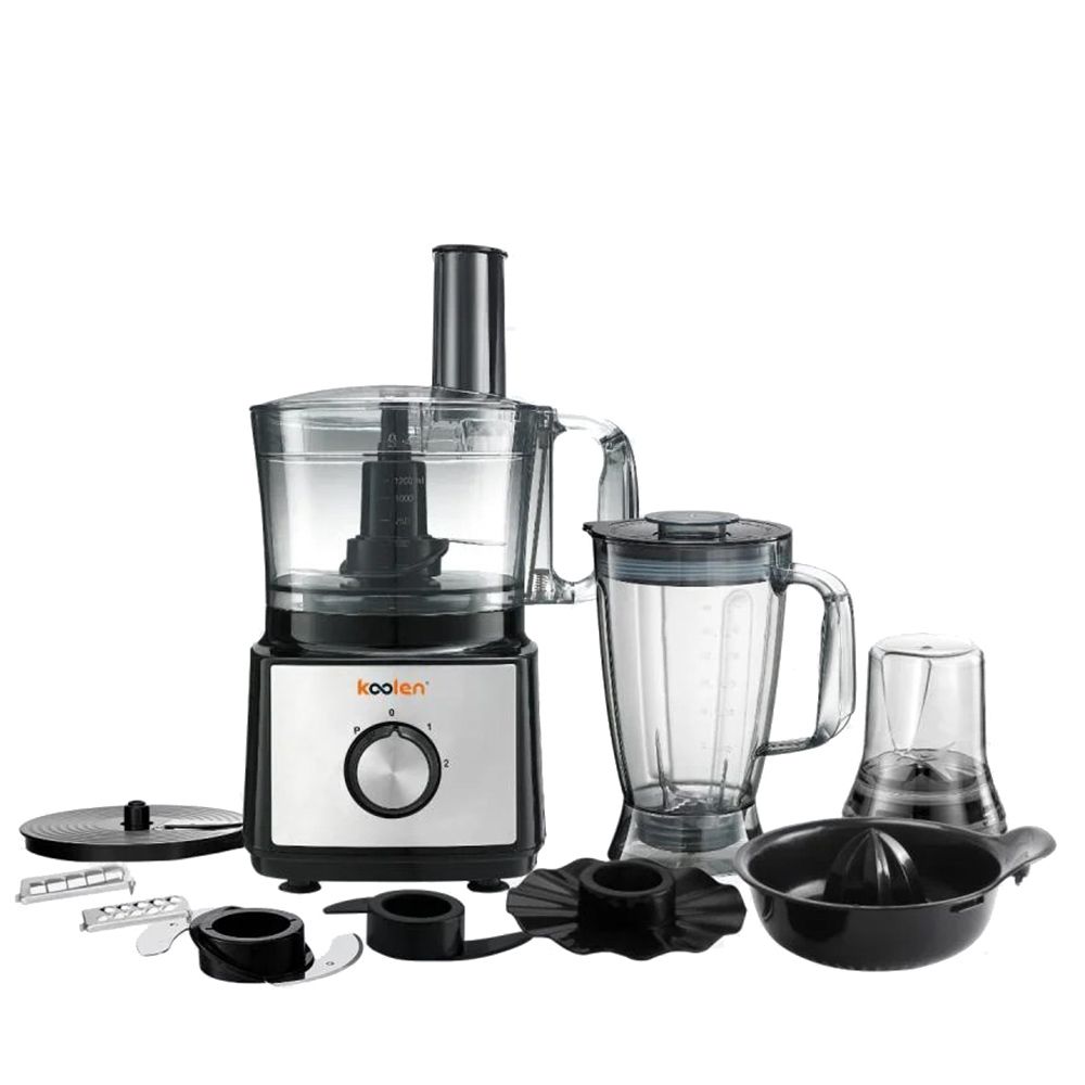 Koolen 2 Speeds Food Processor - Black - 11 Pcs - 1.8 L - 750 W