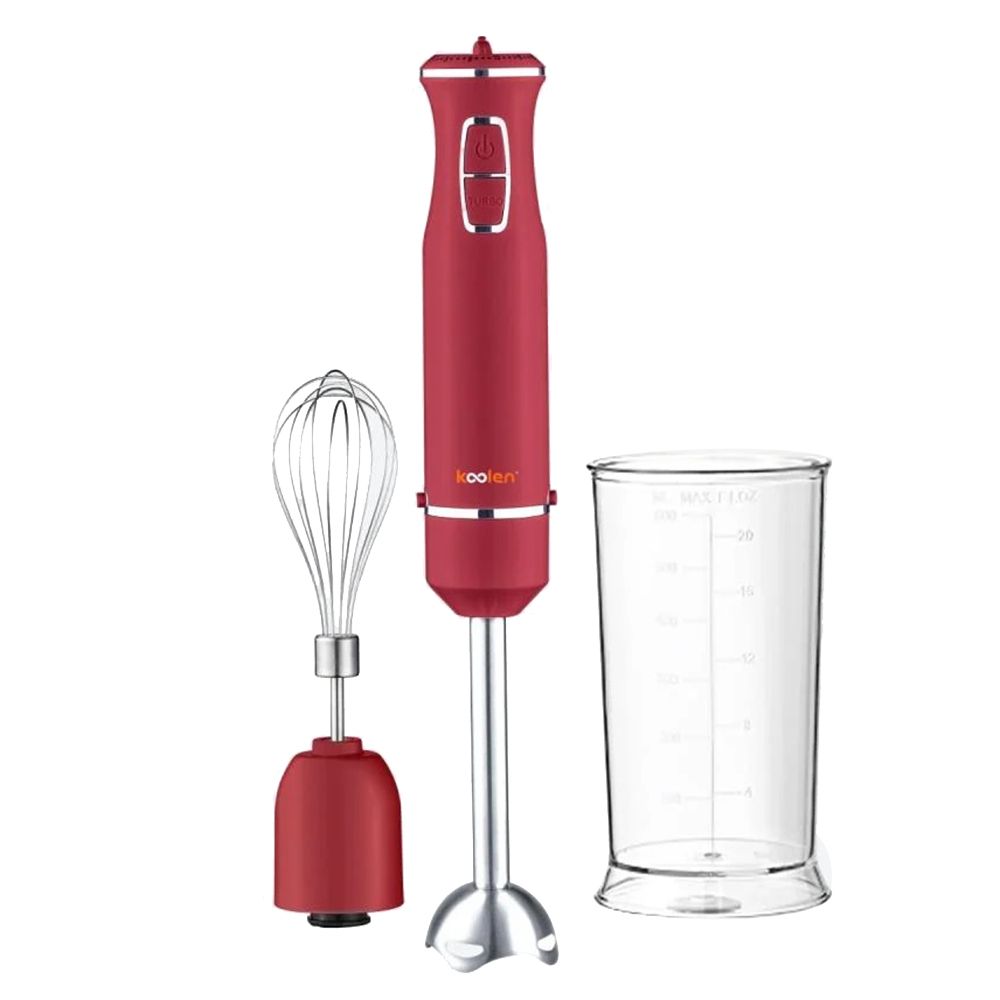 Koolen - 2 In-1 Electric Hand Blender - Red - 500W