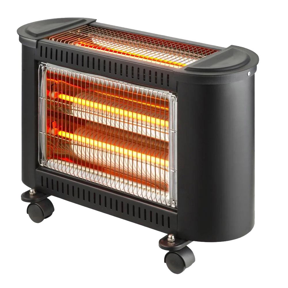 Koolen - 2 Faces Radiant Heater With 3 Tubes - Black - 1800 W
