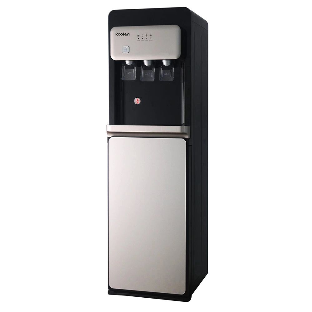 Koolen - Three Taps Water Dispenser - Black/Silver - 590 W