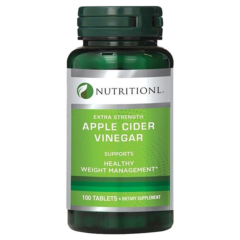 Nutritionl - Apple Cider Vinegar Extra Strength Tablets - 100 Pcs