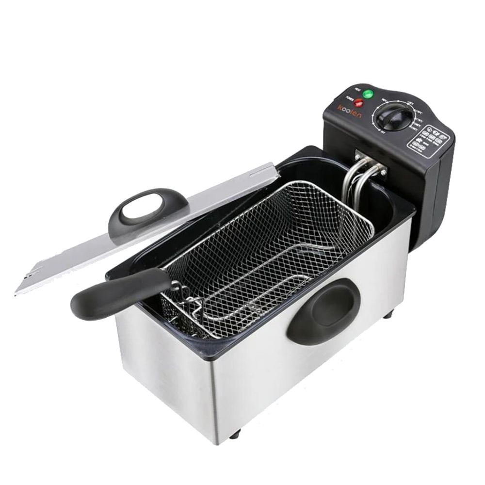 Koolen - Electric Deep Fryer - Silver/Black - 3 L - 2000 W