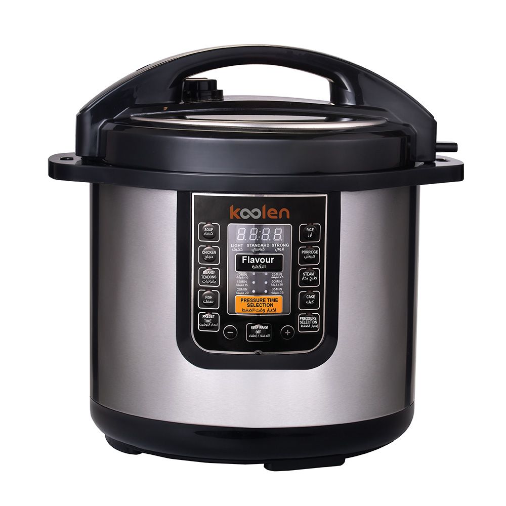 Koolen - Electric Pressure Cooker - Black/Silver - 10 L - 1600 W