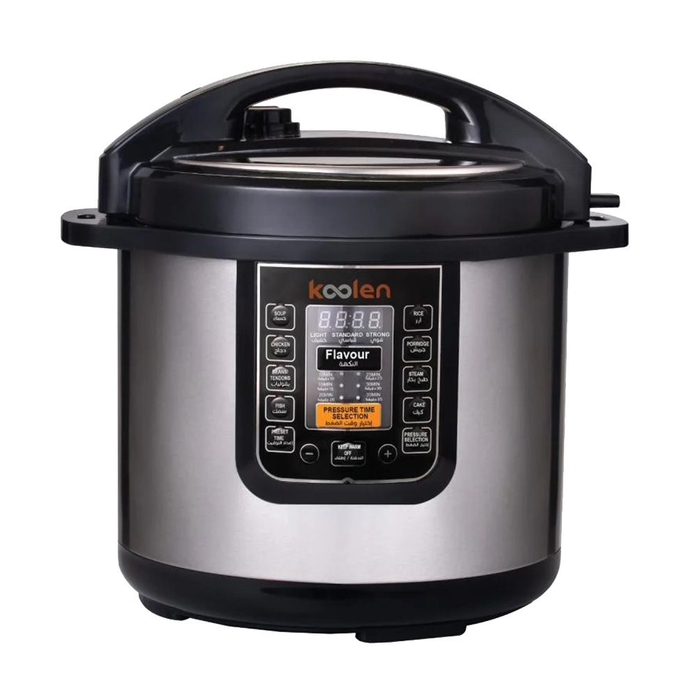 Koolen - Electric Pressure Cooker - Black/Silver - 12 L - 1600 W