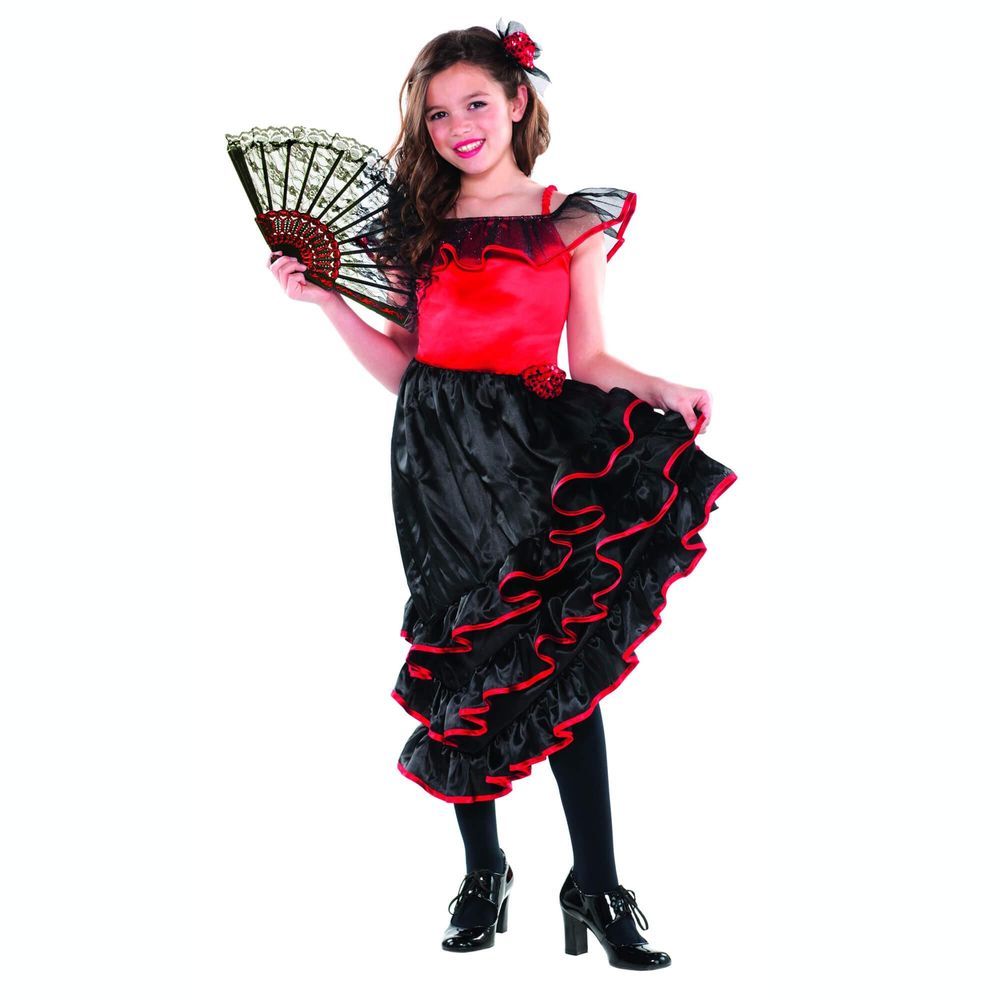 Party Centre - Childrens Spanish Dancer Fancy Costume