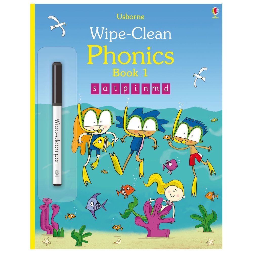 Usborne Books - Wipe-Clean - Phonics Book 1