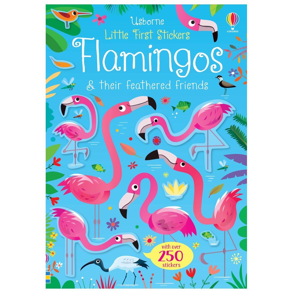 Usborne Books - Little First Stickers - Flamingos