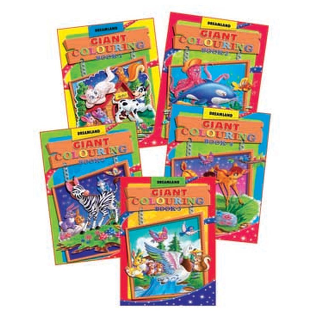 Giant Colouring Books - Set of 5