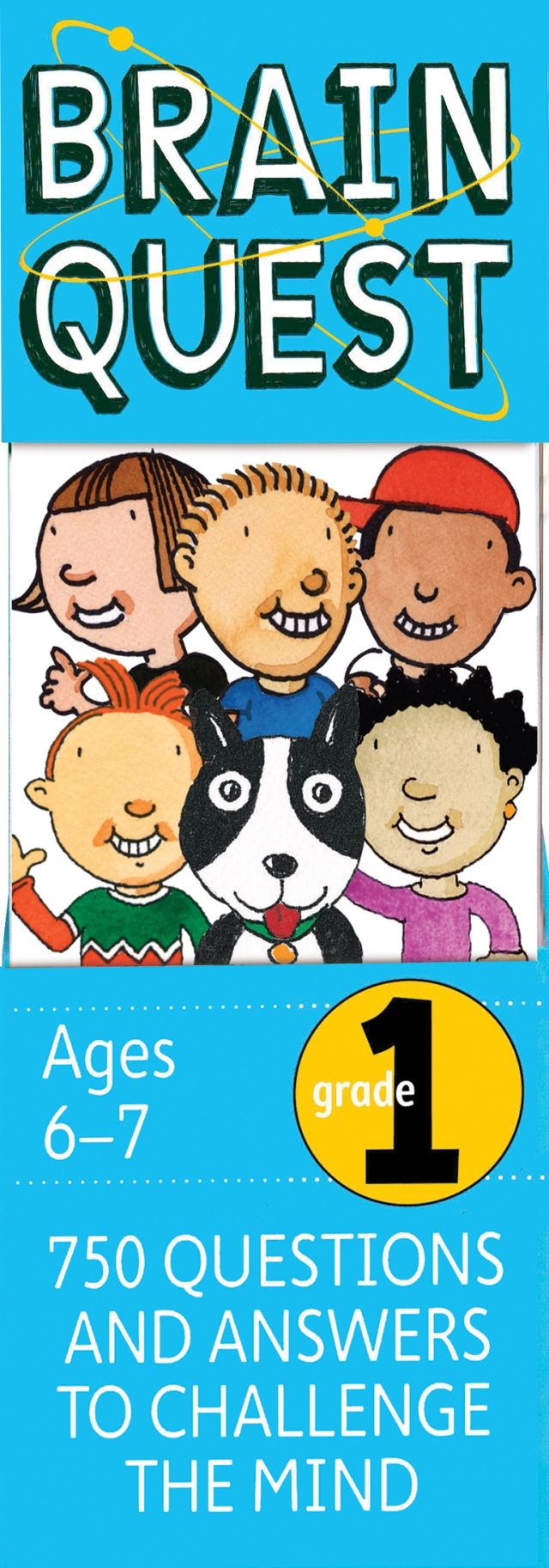 بطاقات تعليمية Brain Quest Grade 1 - 750 Questions And Answers To Challenge The Mind