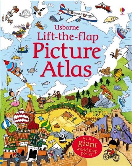 Usborne Books - Lift-The-Flap - Picture Atlas